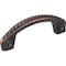 Jeffrey Alexander 3" Center-to-Center Brushed Oil Rubbed Bronze Rope Rhodes Cabinet Pull Z260-3DBAC - alternate 1